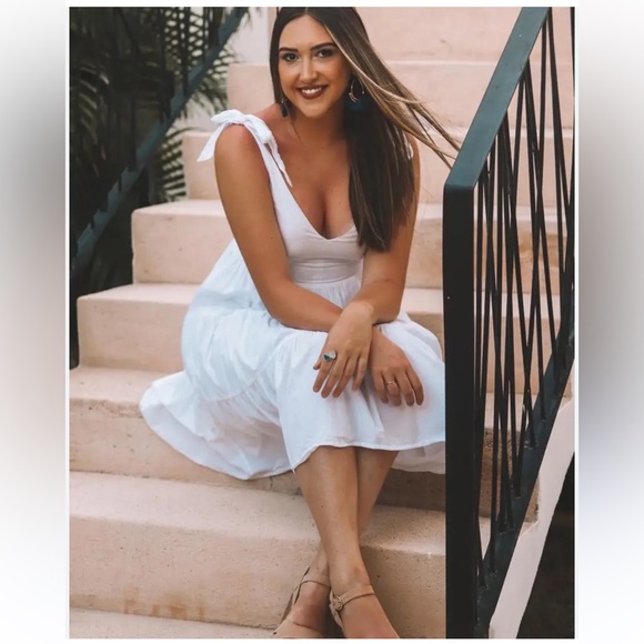 Peter Som Dresses & Skirts - Peter Som collective White Midi Dress prairie cotton dress Sz 12